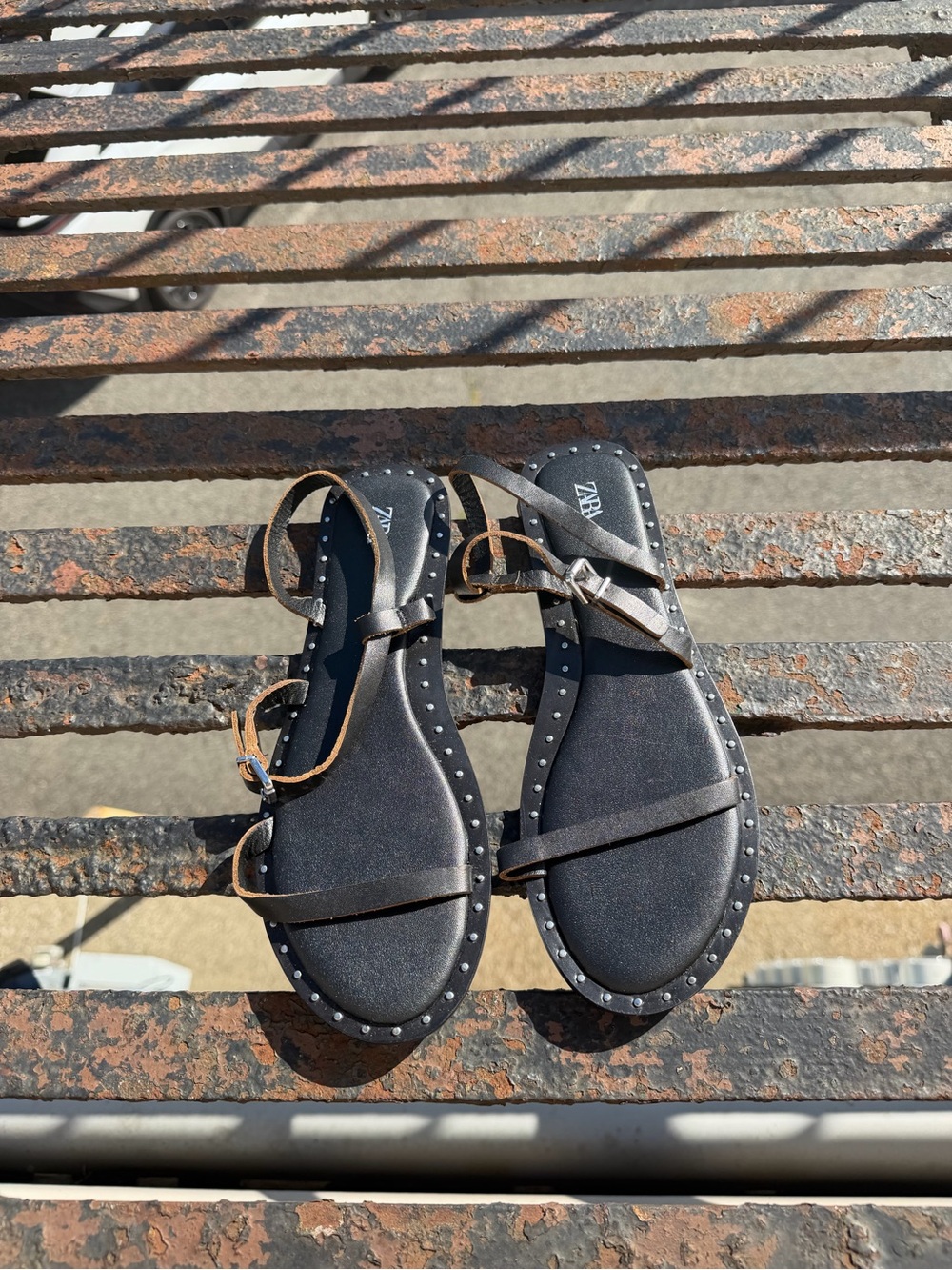 Zara Leather Sandals